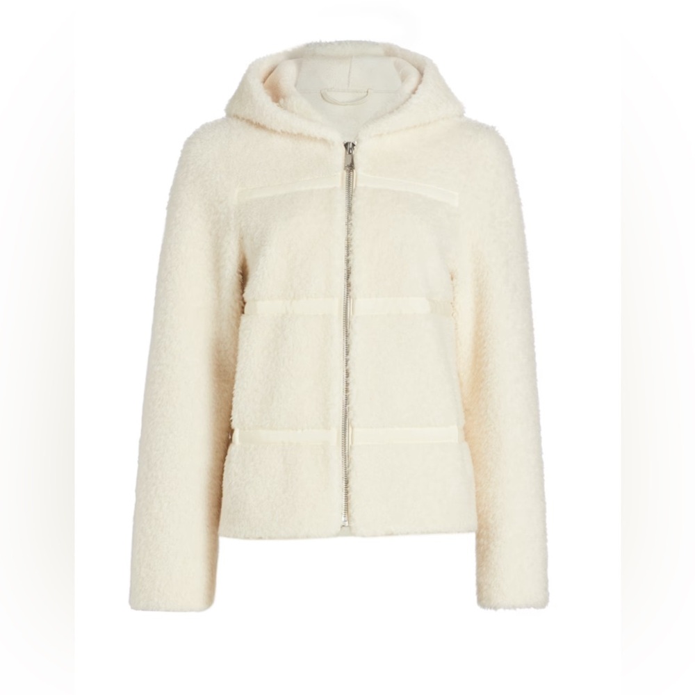 MAXIMILIAN Shearling Hooded Jacket